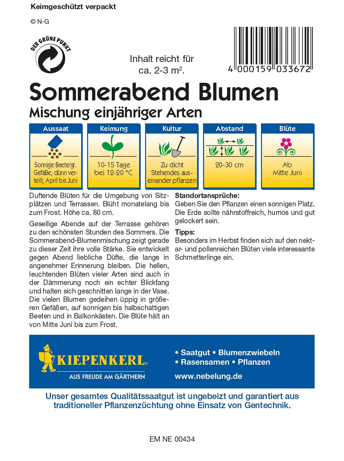 Kiepenkerl® Profi-Line Blumensamen-Mischung Sommerabend Blumen