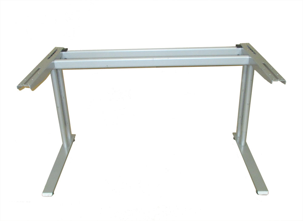 Bürotischgestelle / Schreibtisch-Untergestelle silbergrau