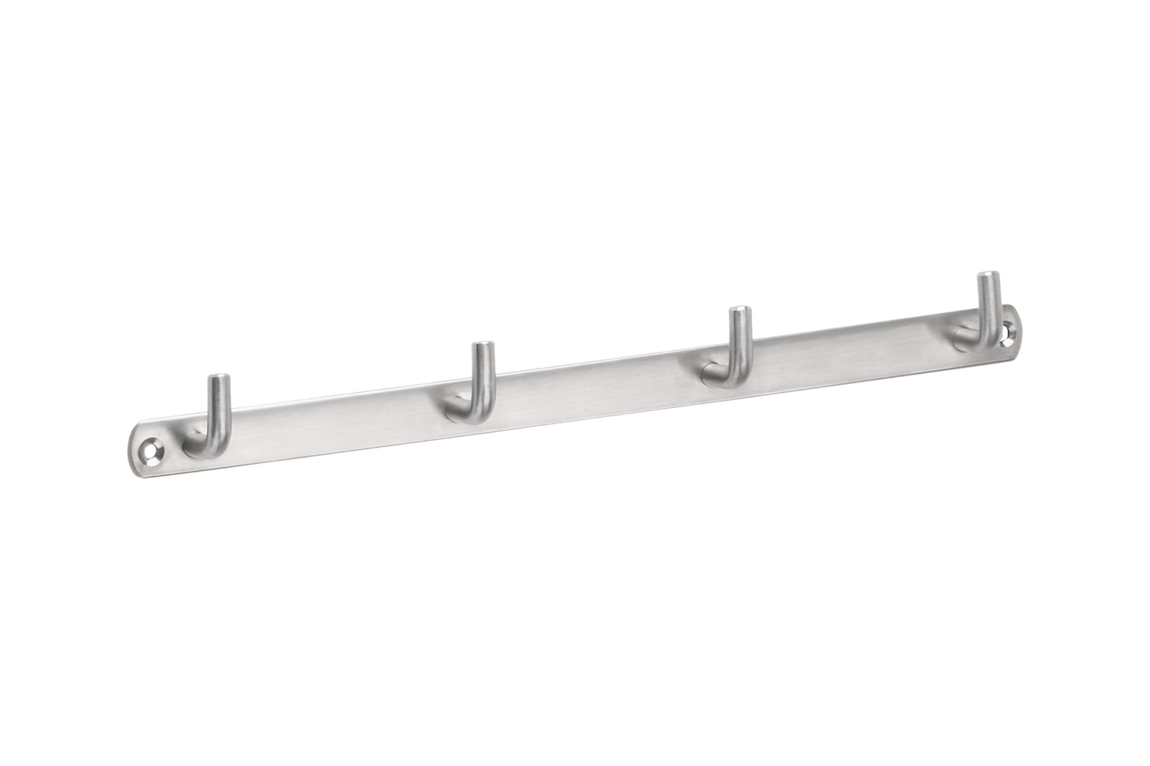 Handtuchleiste 310 mm mit 4 Haken, Edelstahl, 1 Stück
