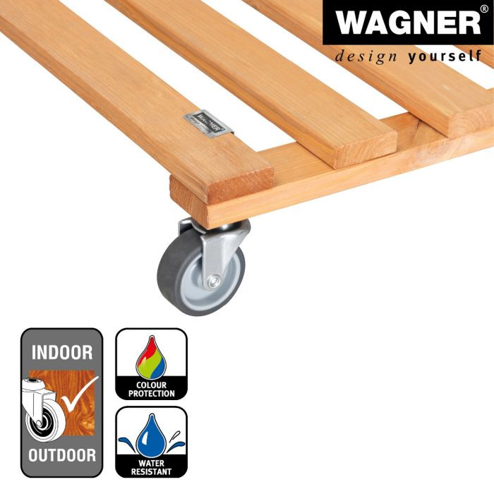 Multiroller Pflanzenroller Holz 380x380 mm für 120 kg
