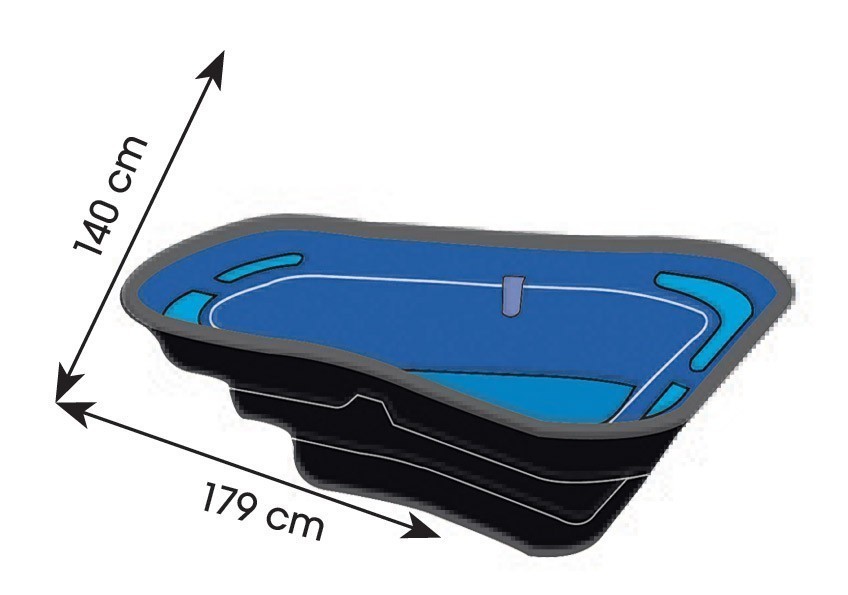 Ubbink Teichbecken Start 500 HDPE 500 L179x140cm
