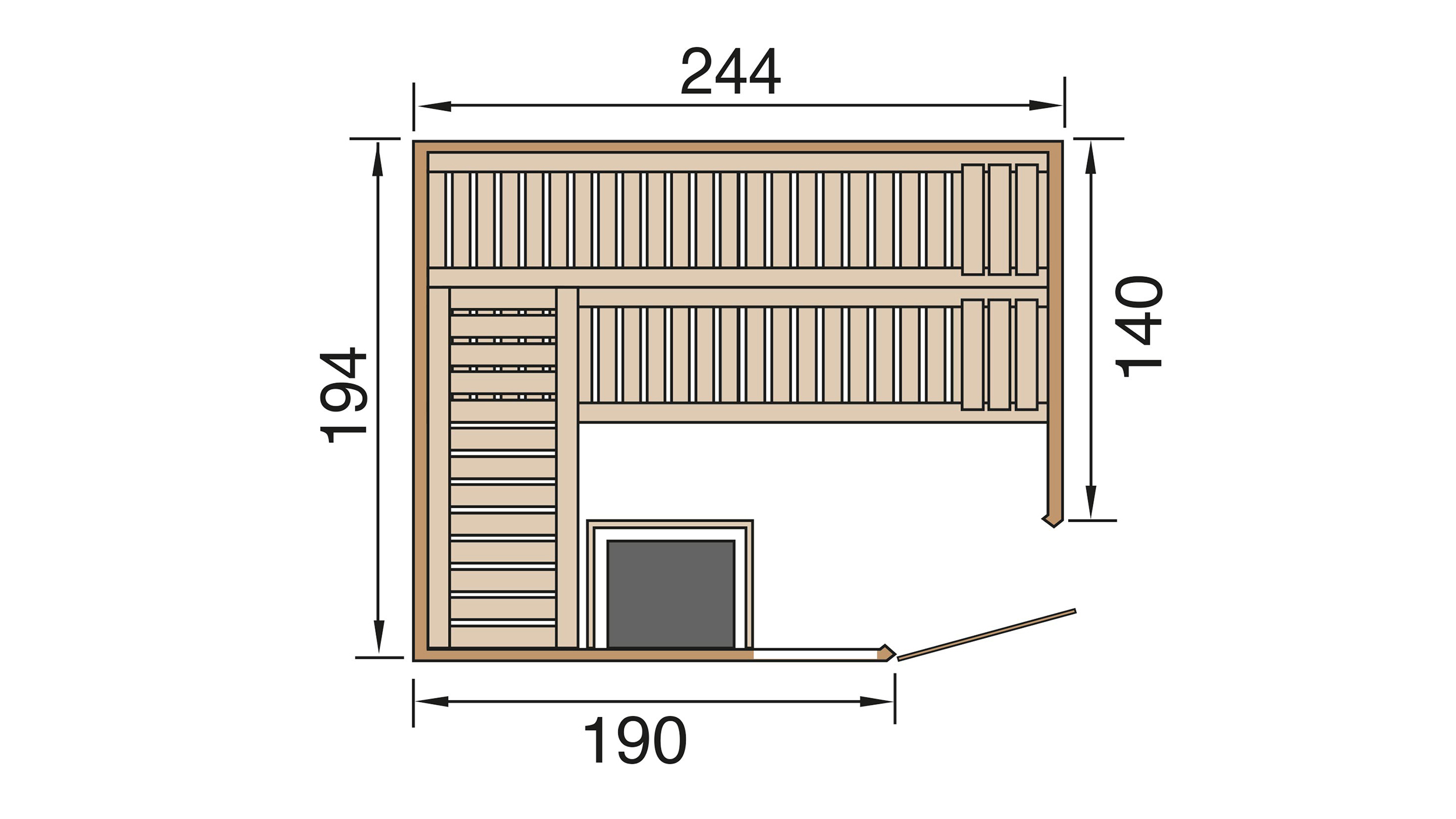 Weka Sauna Varberg 4 GTF Trend BioS 7,5kW weiß Weka Sauna Varberg 4 GTF Trend BioS 7,5kW weiß