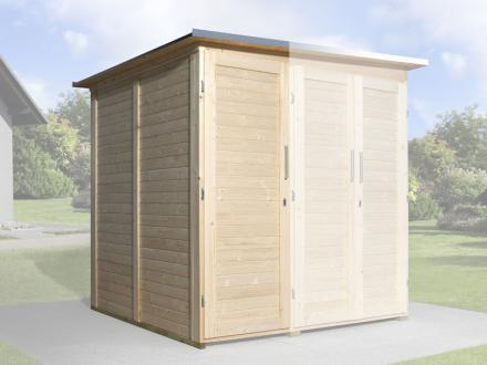 weka Garten [Q] Modul Save Bike, 2 Türen+RW natur