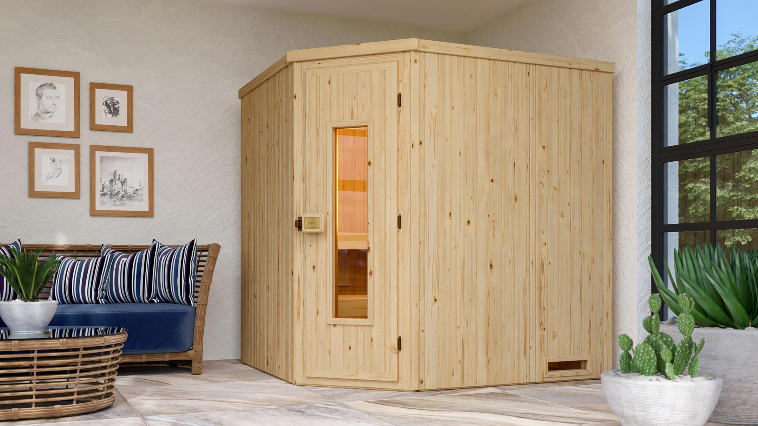 Weka Ecksauna VARBERG 2 HT