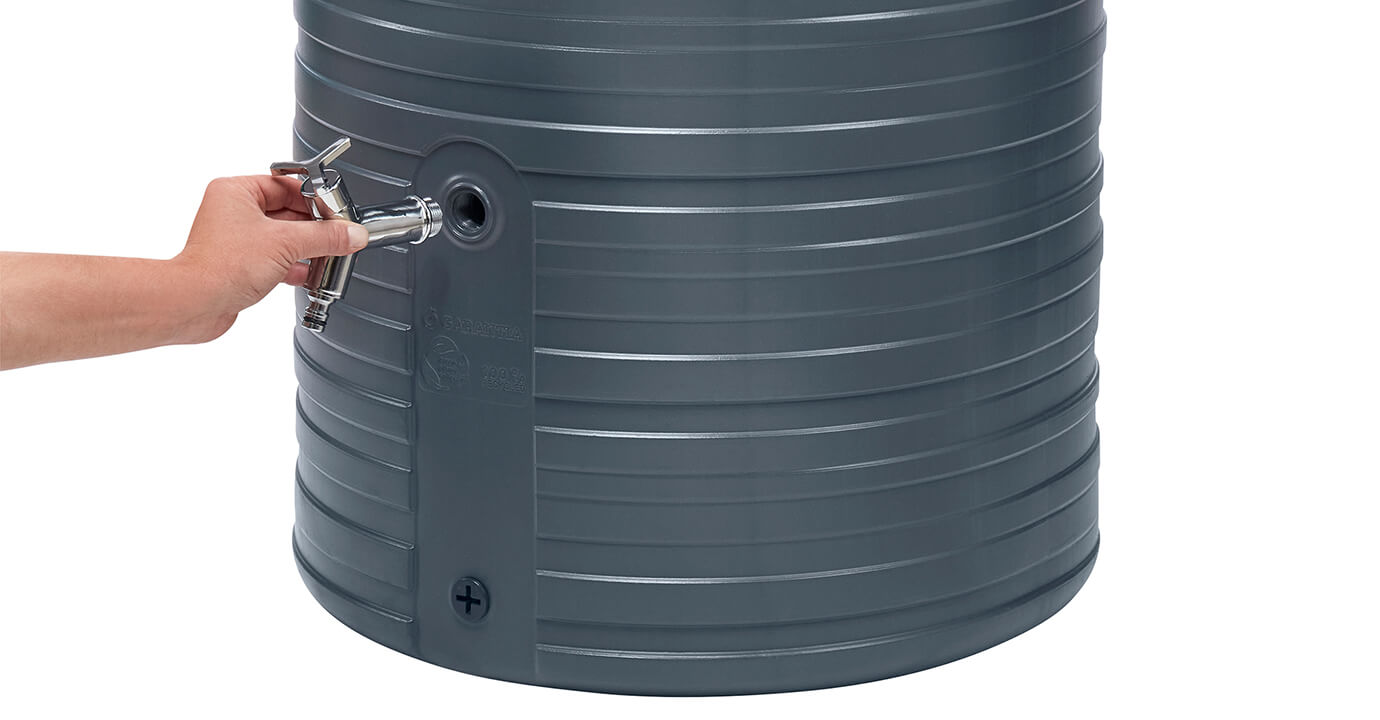 Garantia Regenspeicher Nordic, Classic Line, Graphite grey, 500 Liter