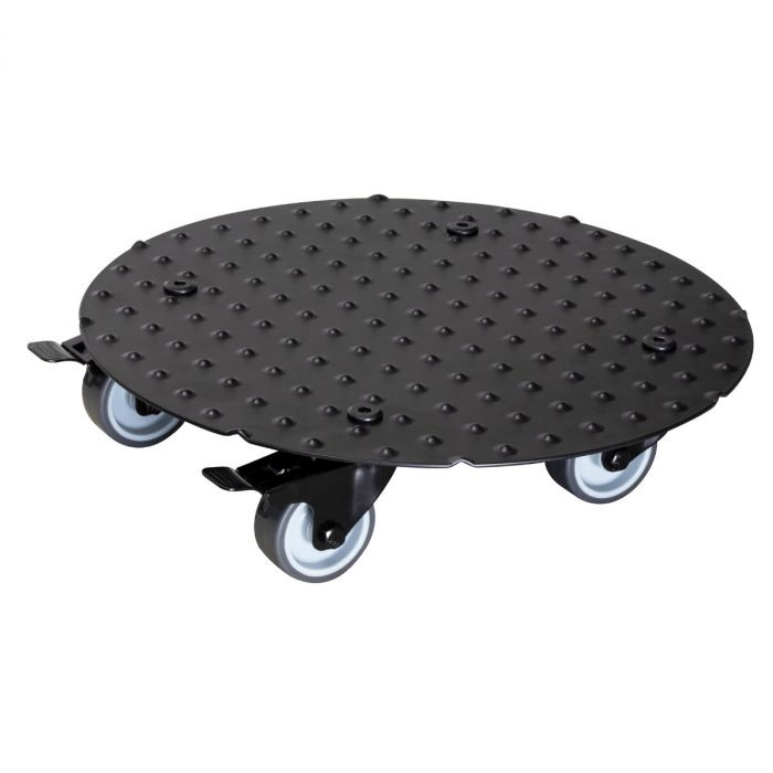 Multiroller Pflanzenroller Alu rund schwarz 300 mm für 150 kg