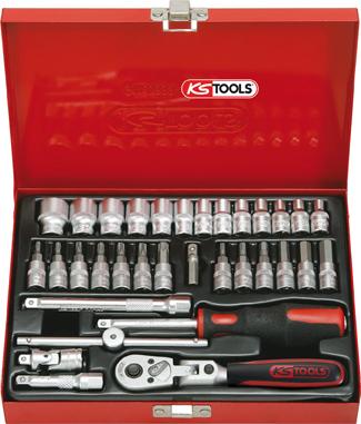 Steckschl.Garnitur 1/4" 33-tlg. KS