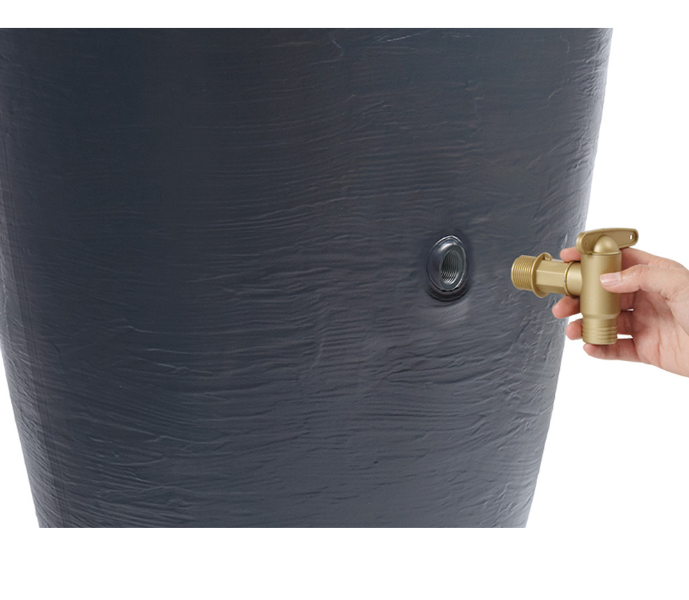 4Rain Regentonne Amphora Regenamphore 220 L anthrazit