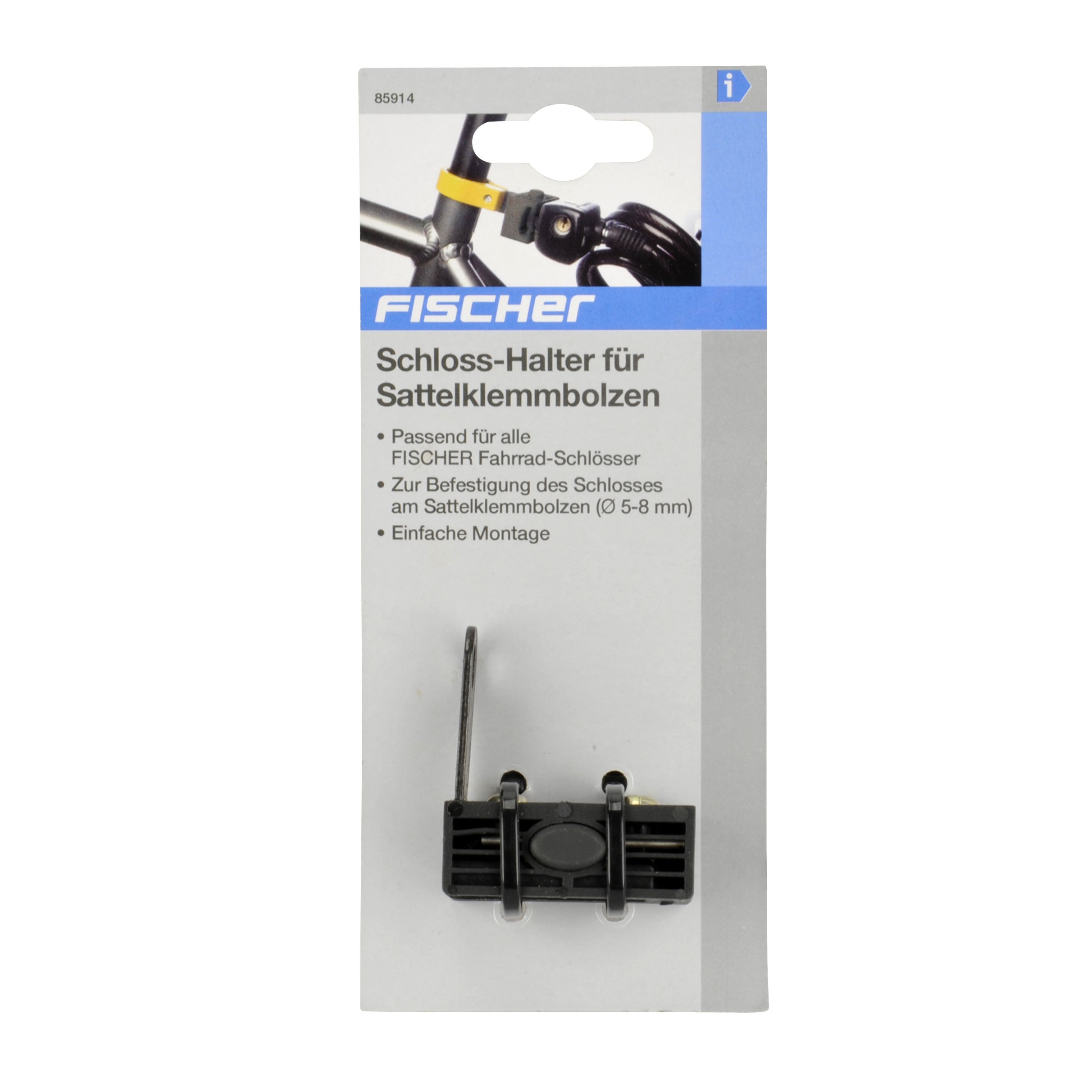 Fischer Halterung für Fahrradschloss / Sattelklemmbolzen