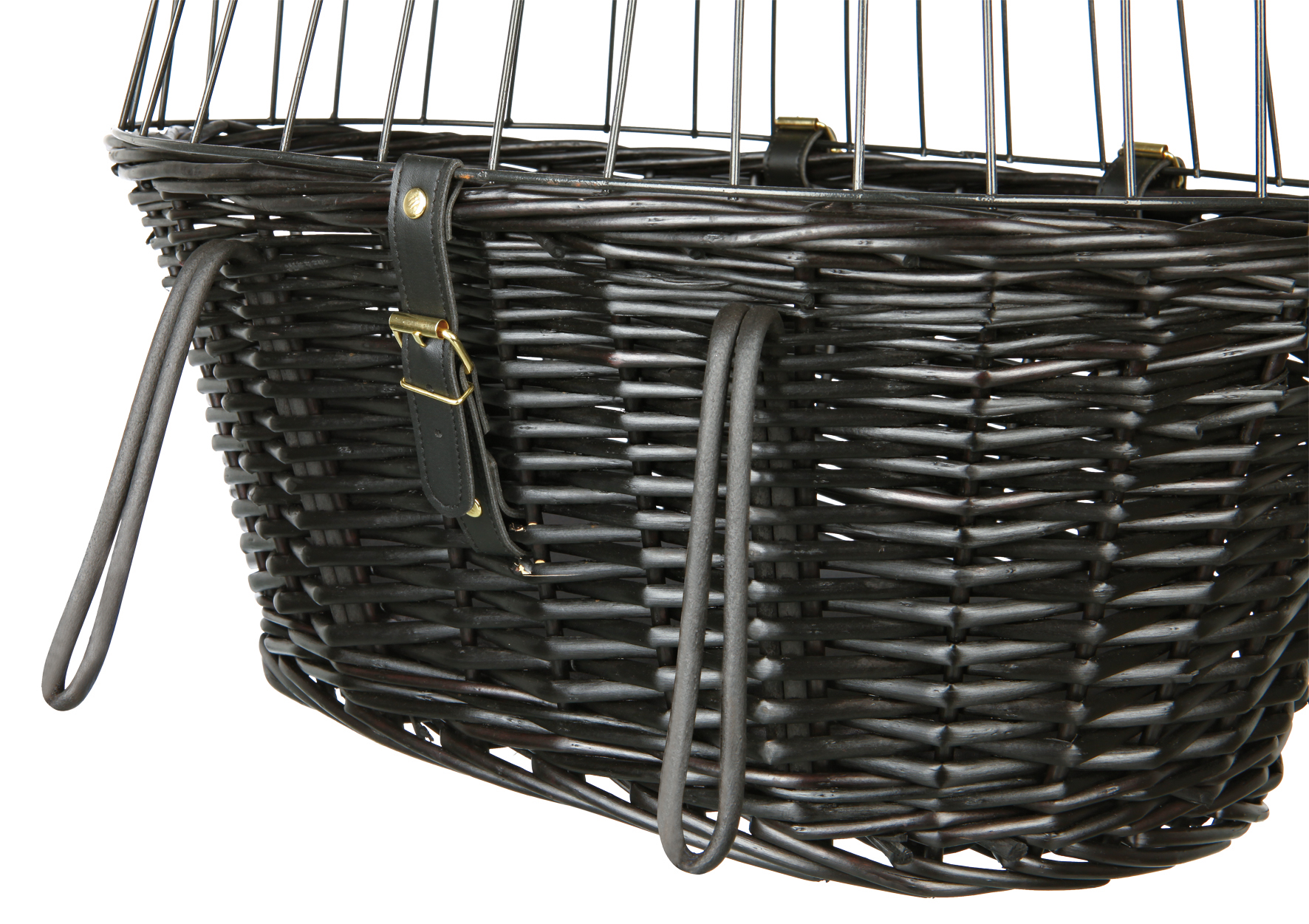 Front-Fahrradkorb für Tiere mit Gitter TRIXIE schwarz 50x35x41cm