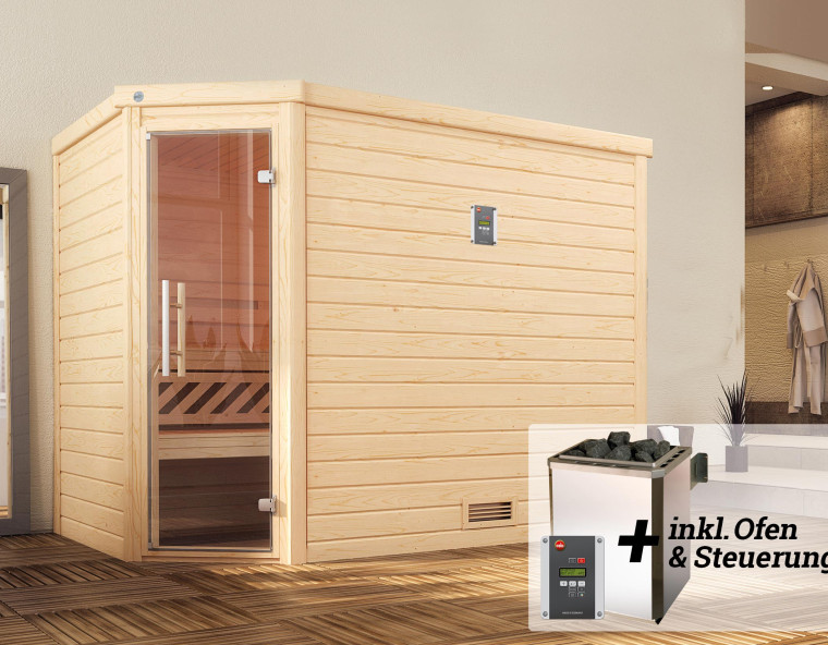 Weka Sauna TURKU Eck 7,5 kW OS GT Gr.3