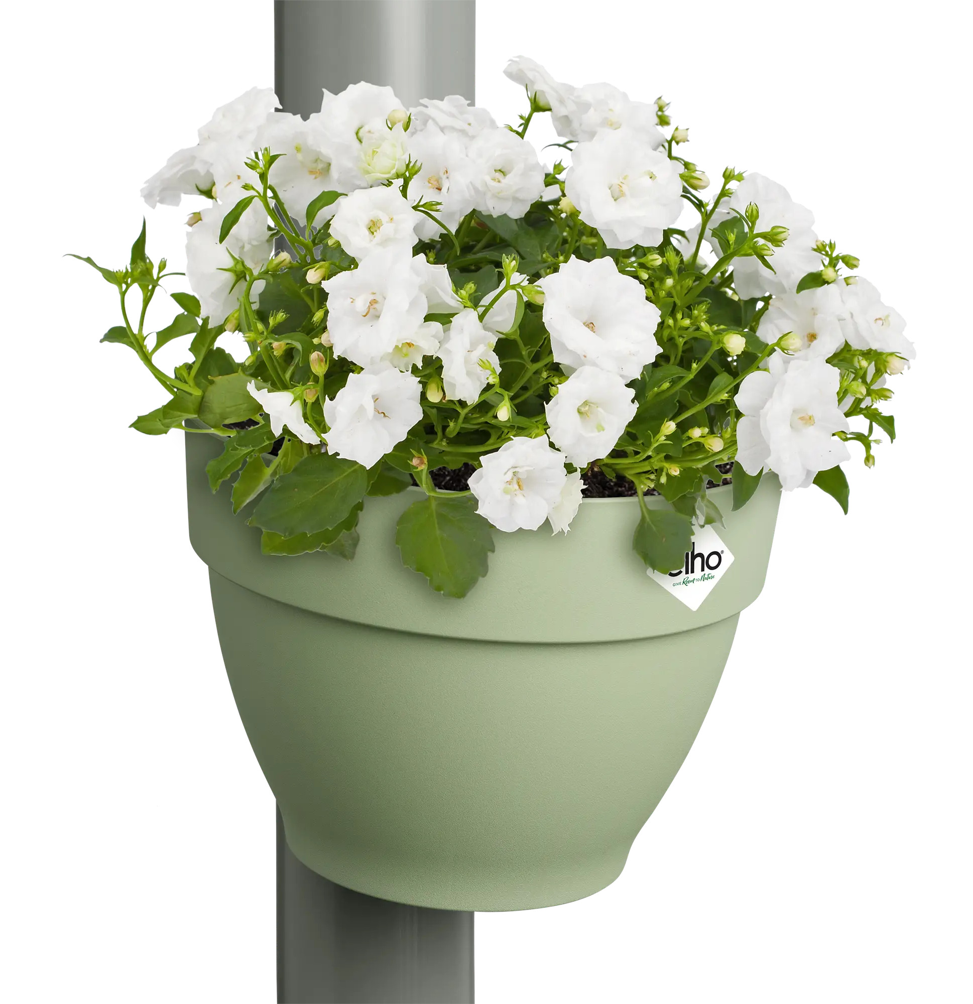 elho® Blumentopf Fallrohrpflanzgefäss Vibia Campana pistazien grün