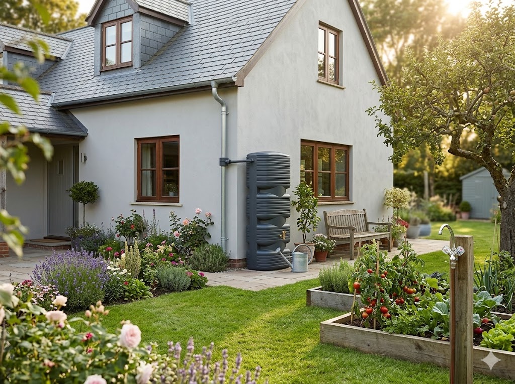 4Rain QUADRO Wandtank 170 L, Graphite Grey