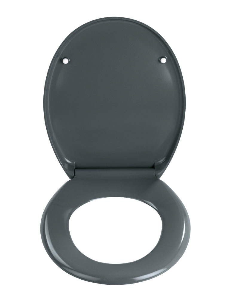 WC-Sitz Wenko Premium Ottana dunkelgrau Duroplas mit Absenkautomatik