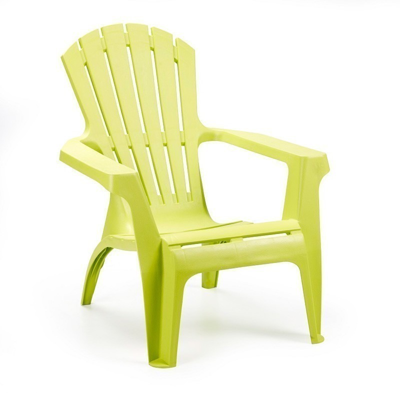 Gartensessel / Deckchair Dolomiti stapelbar limegrün Kunststoff