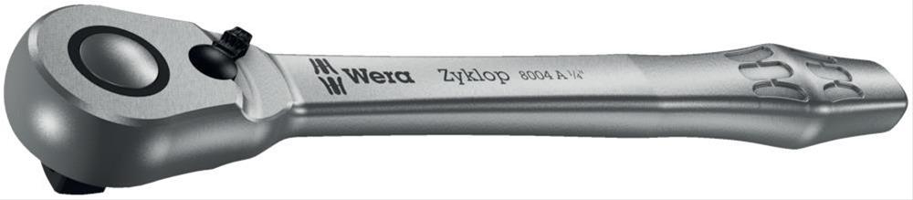 Hebelumschaltknarre 1/4"ZYKLOP metal switch Wera