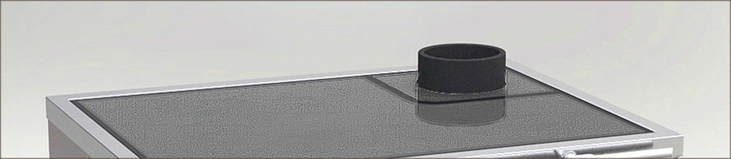 Küchenherd / Kohleherd Wamsler K128 F schwarz Ceran Anschl. links oben