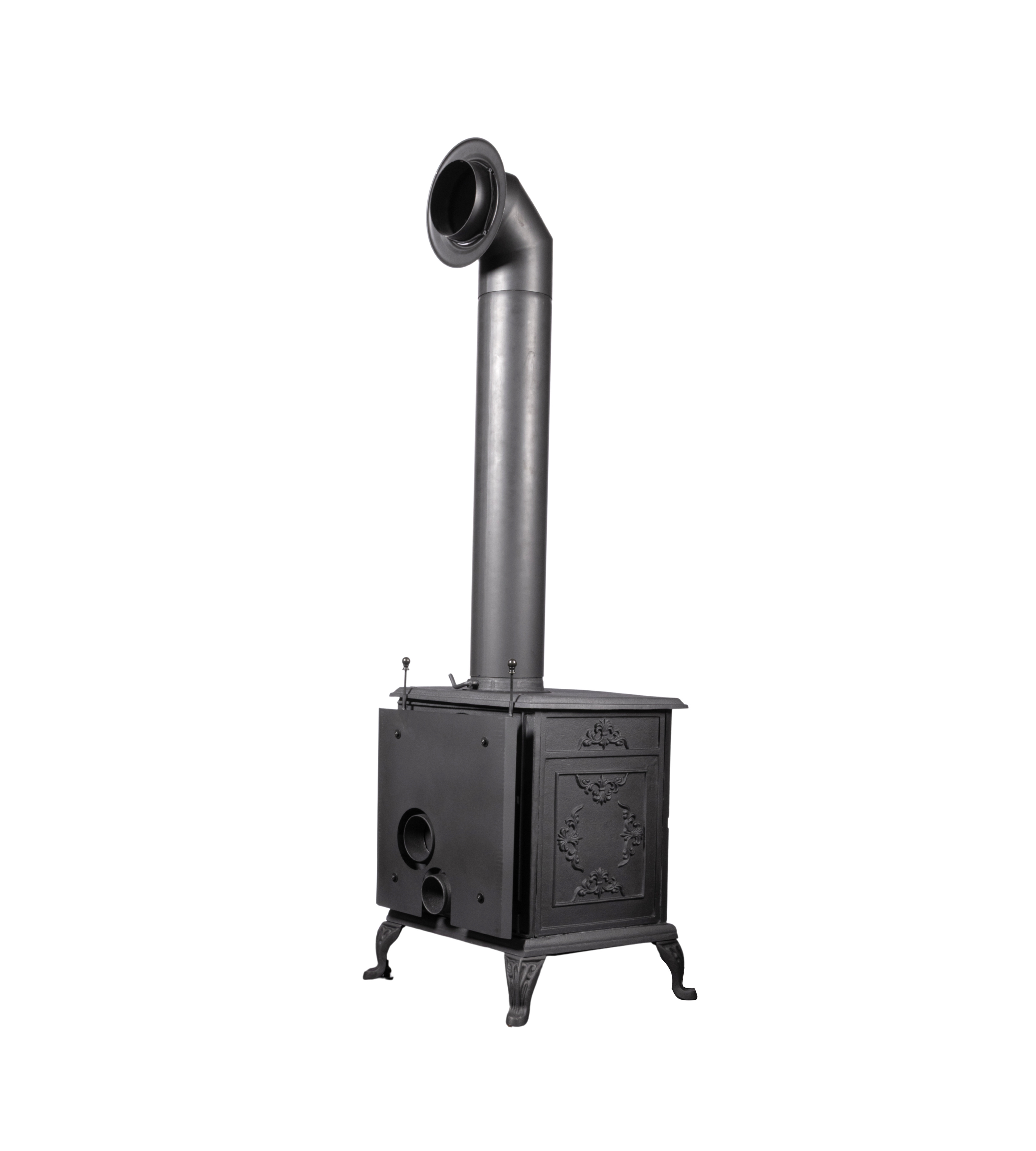 Globe Fire Eros II Kaminofen mit zweiflügeliger Tür schwarz 7,7 kW