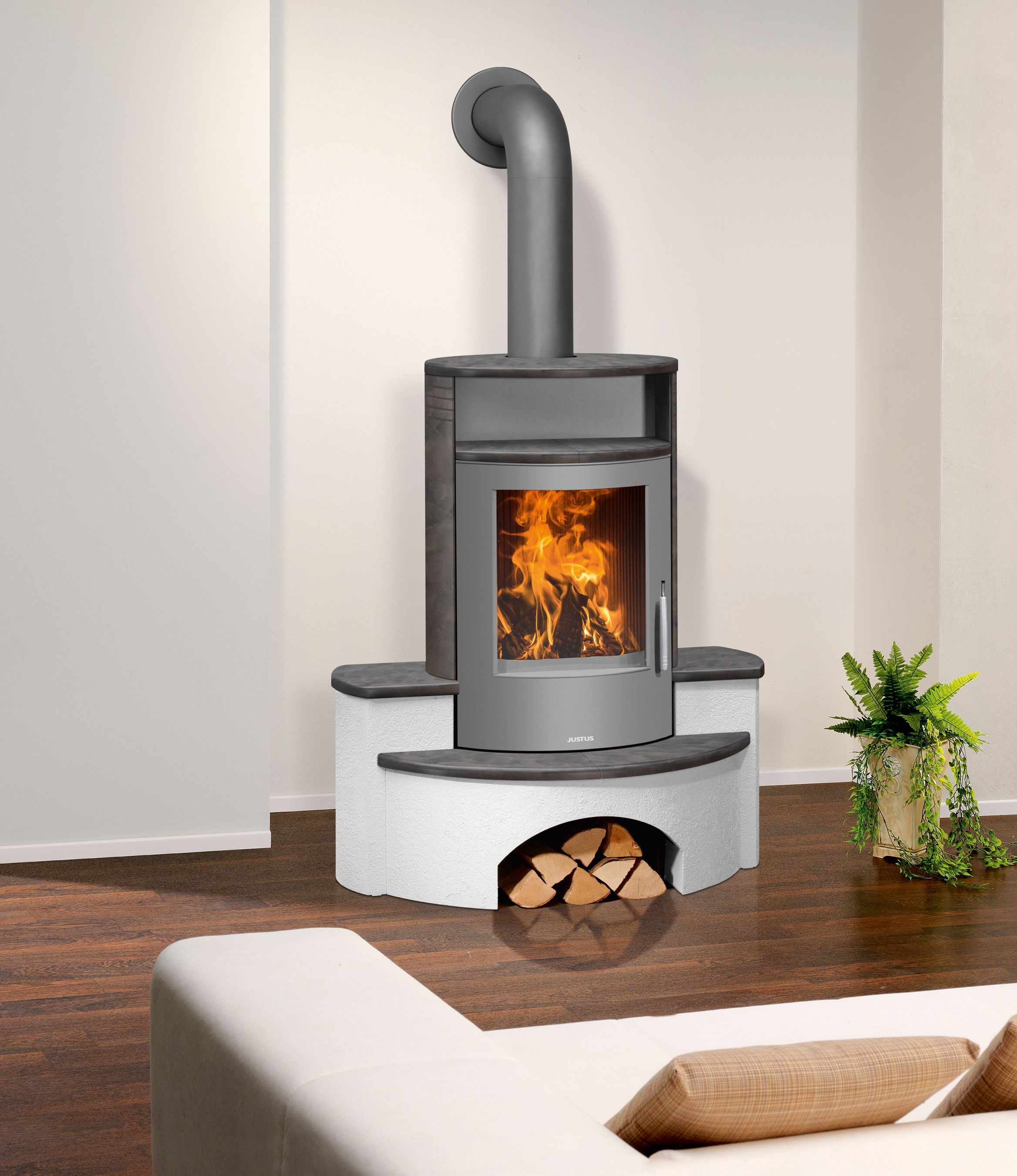 Kaminofen Justus Kaskade 2.0 raumluftunabh. Namib 6,5 kW