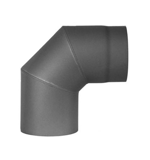 Ofenrohr Rauchrohr Uni-Bogenknie 90° Ø120mm Senotherm grau o. T.