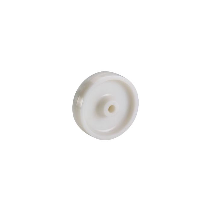 Polyamidrad 100 × 35 mm, Gleitlager, Bohrung 12 mm, Nabe 40 mm, weiß