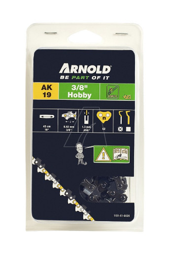 ARNOLD® Sägekette 3/8" LP 1,3mm 62TG Halbmeißel