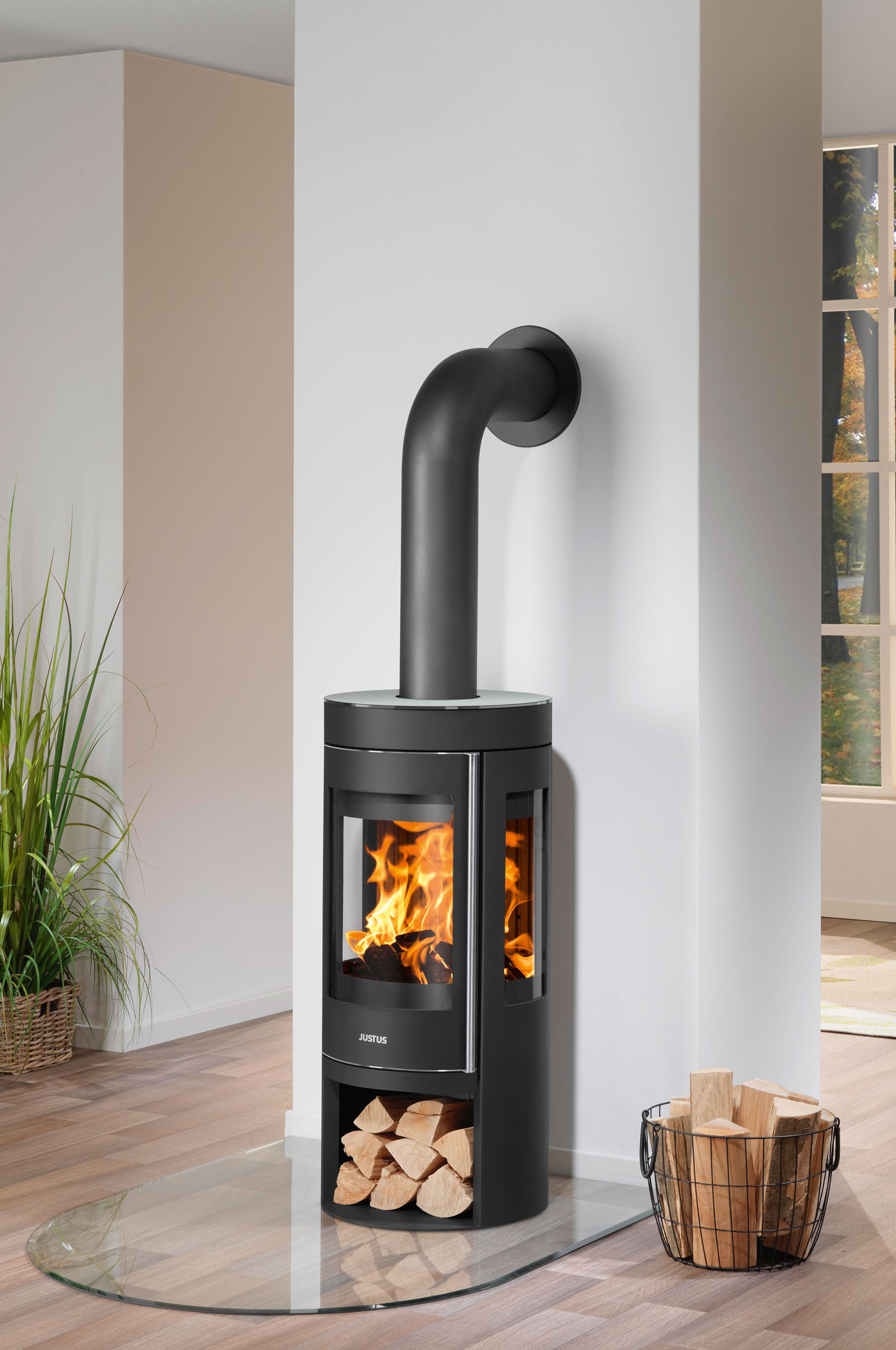 Kaminofen Justus Mino Trios 2.0 raumluftunabhängig Speckstein 5kW