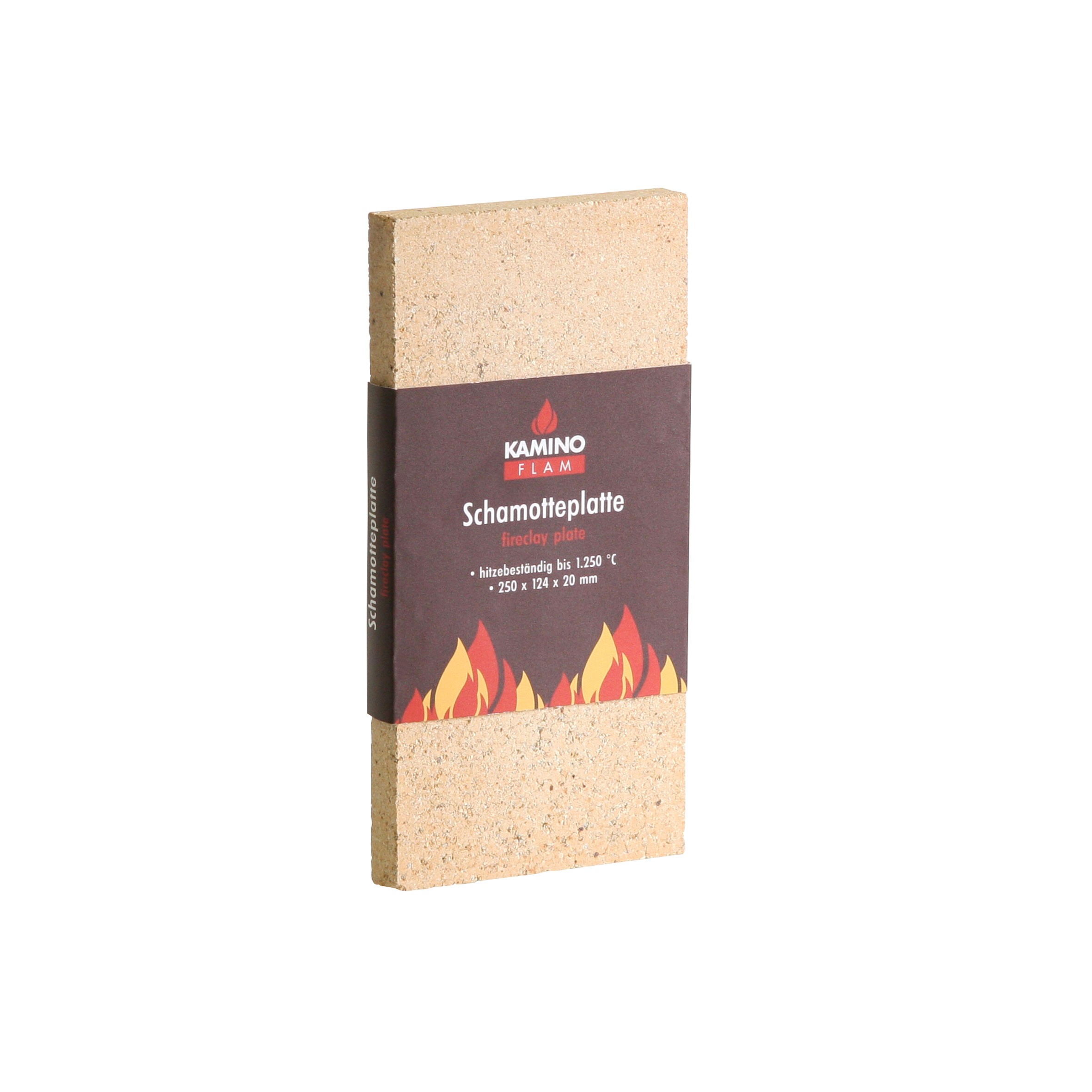 Schamottplatte 250x124x20mm