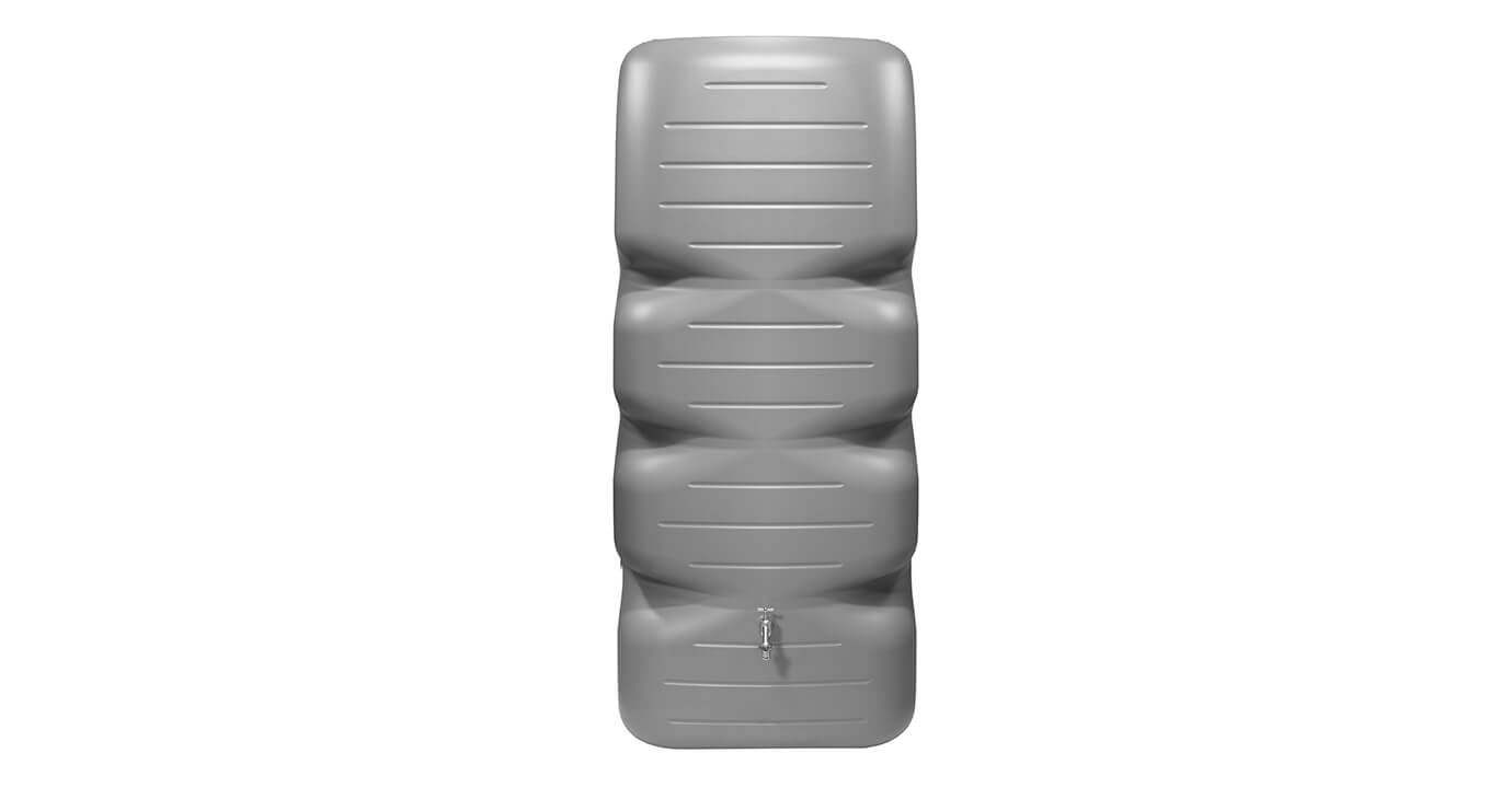 Garantia Basic Line Regentonne Cubus, 340 l, Betongrau