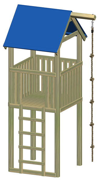 Spielturm / Grundturm Multi-Play 118 x 118 x 350 cm Spielturm / Grundturm Multi-Play 118 x 118 x 350 cm