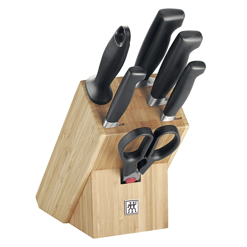 Zwilling Messerblock Vier Sterne 7-teilig aus Holz