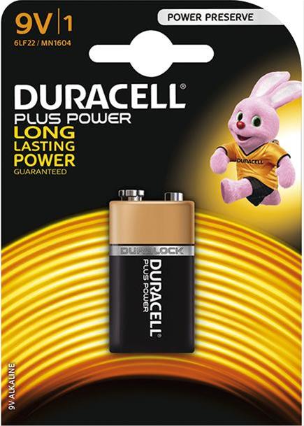 Batterie Plus Power 9V (MN1604/6LF22)B1 Duracell