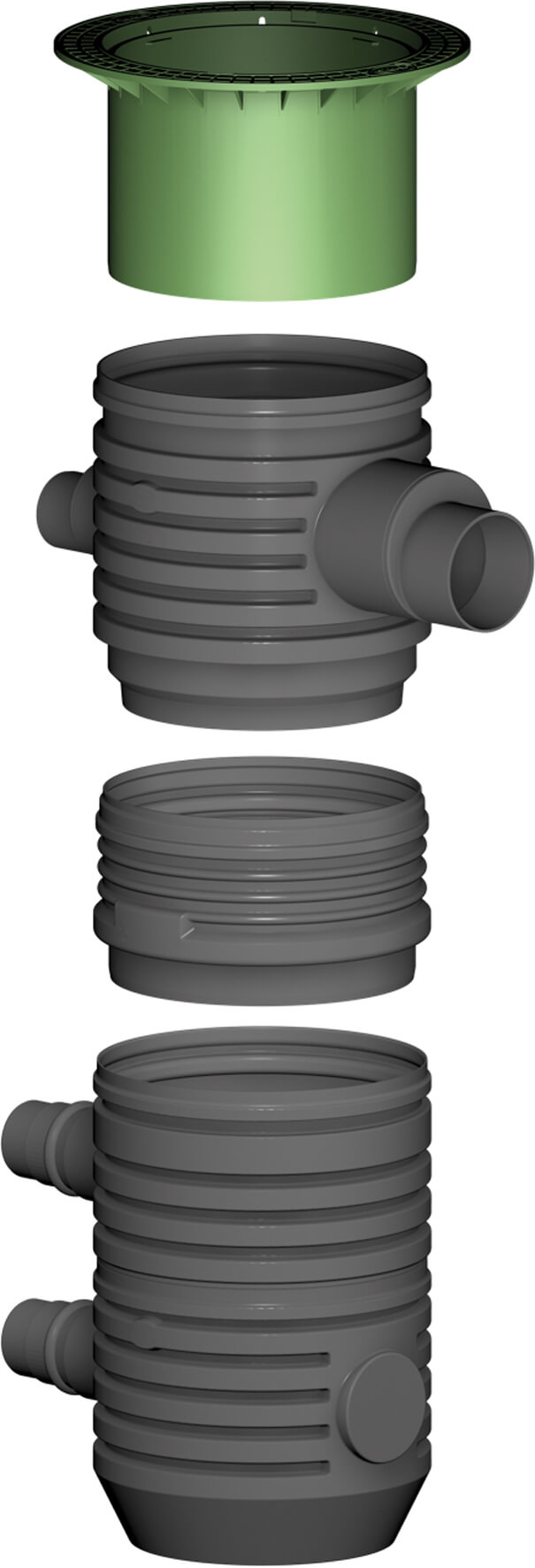 GRAF VS-Zwischenstück DN 600, 1000 mm, mit DN 200 Stutzen 371016