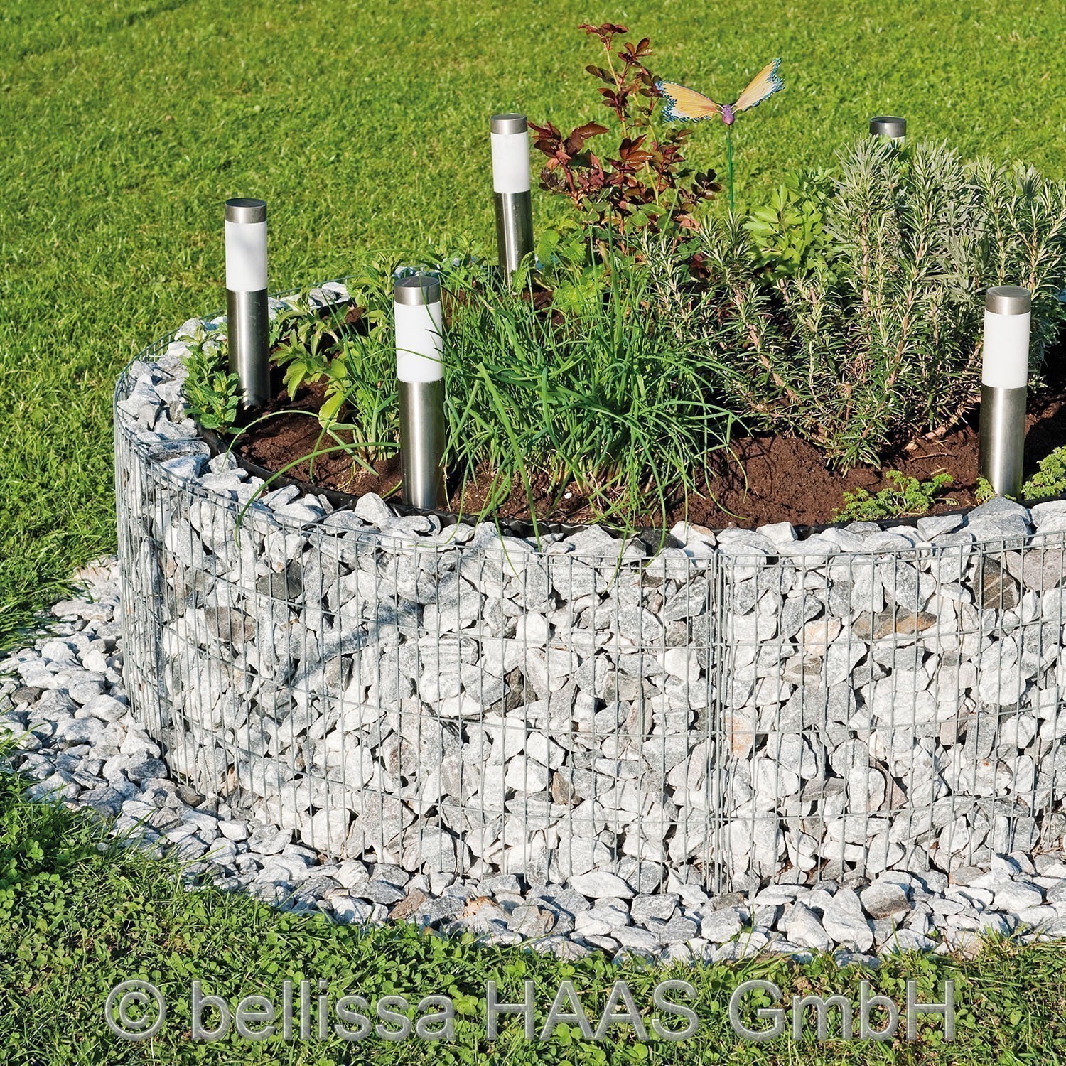 Hochbeet Steinkorb bellissa Ø146cm Höhe 40cm