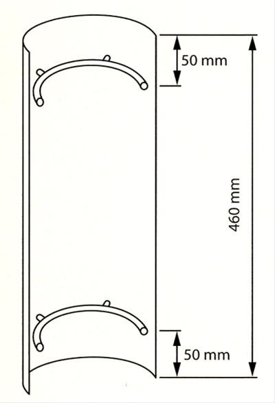 Hitzeschutz Rohrblende Senotherm grau Ø120mm
