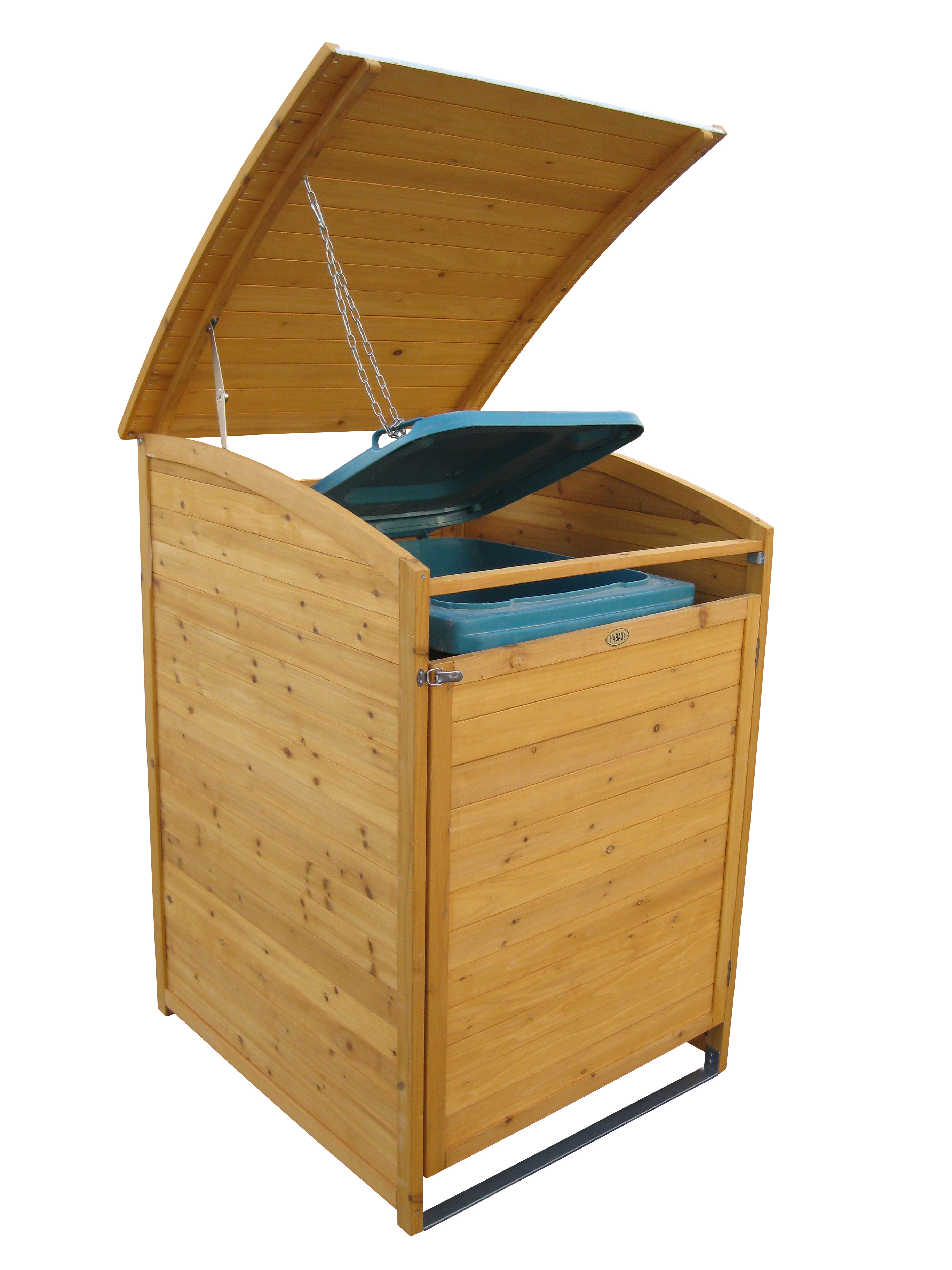 Mülltonnenbox Habau 240 Liter Holz 81x92x124cm