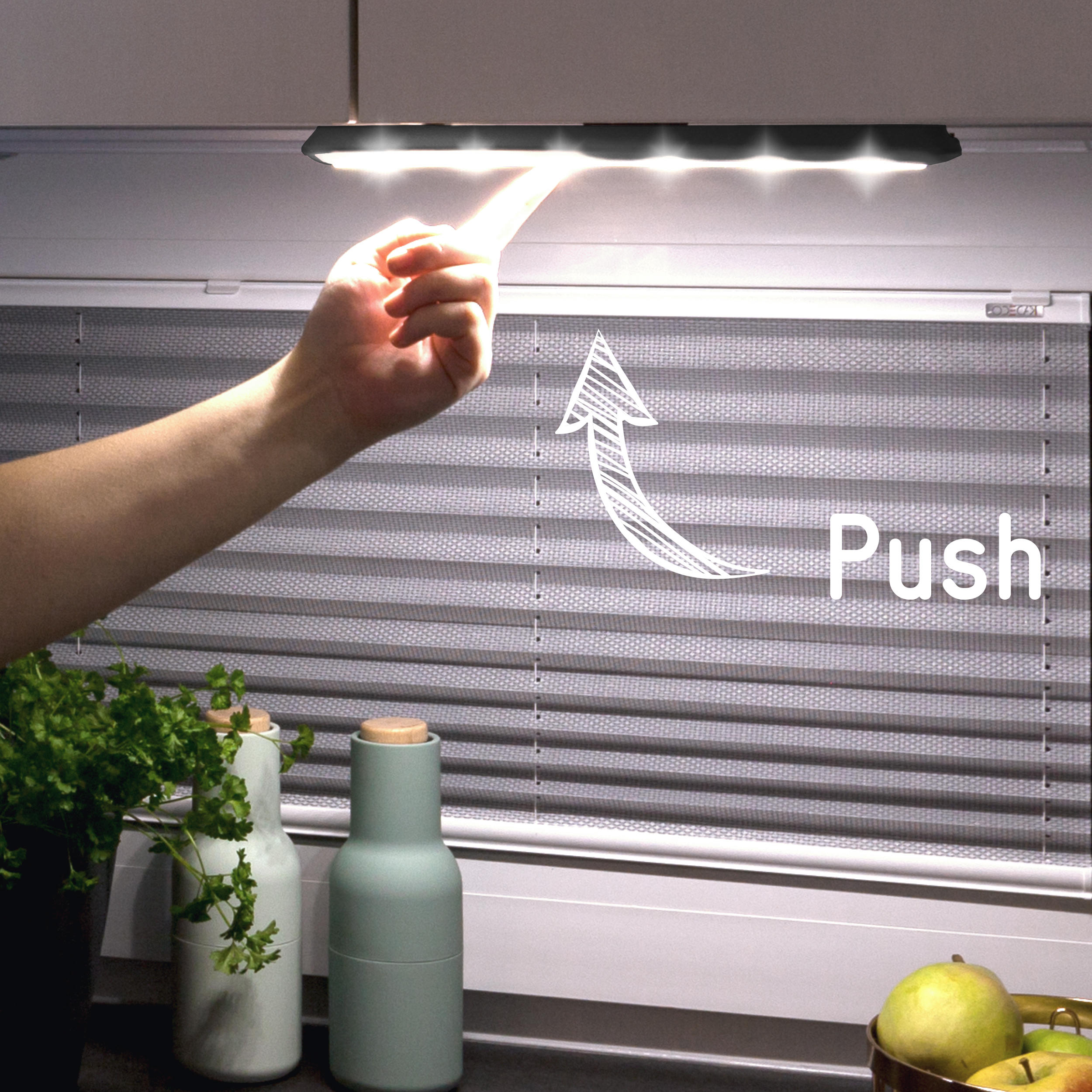 MÜLLER LICHT® LED Orientierungslicht Mobina Push 15 schwarz