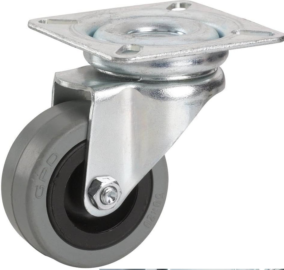 Lenkrolle 50mm Gummirolle - Transportrolle 35kg