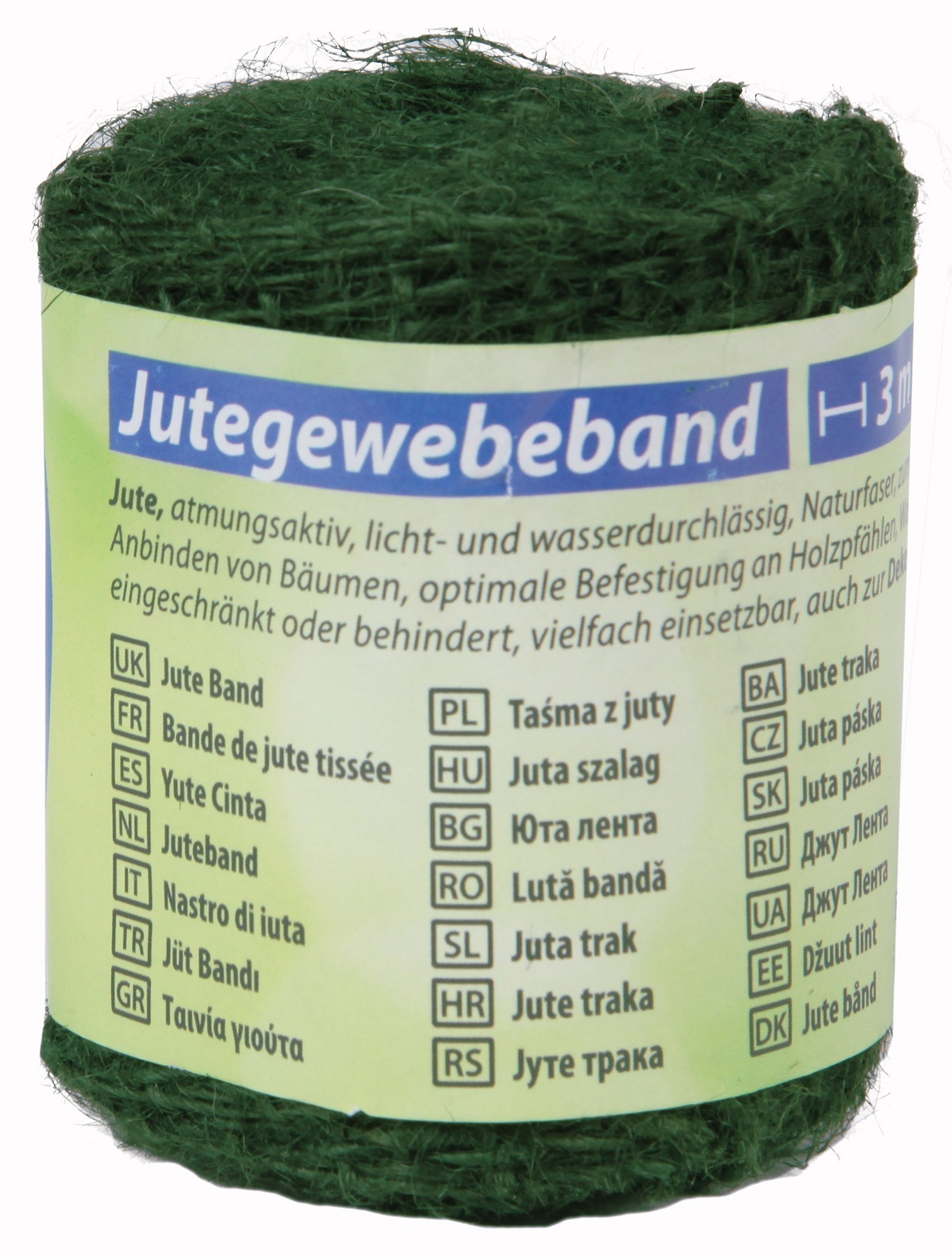Jute Gewebeband / Dekoband classic floraworld 3x0,6m dunkelgrün