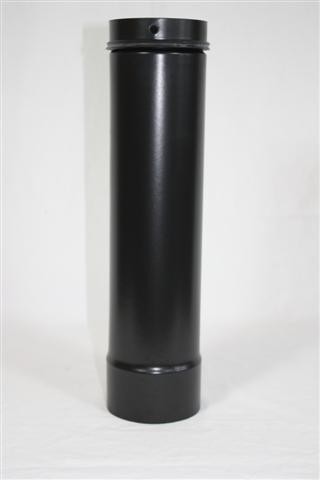 Ofenrohr Teleskop-Anschlußrohr Ø 80 x 400 mm mit Dichtung