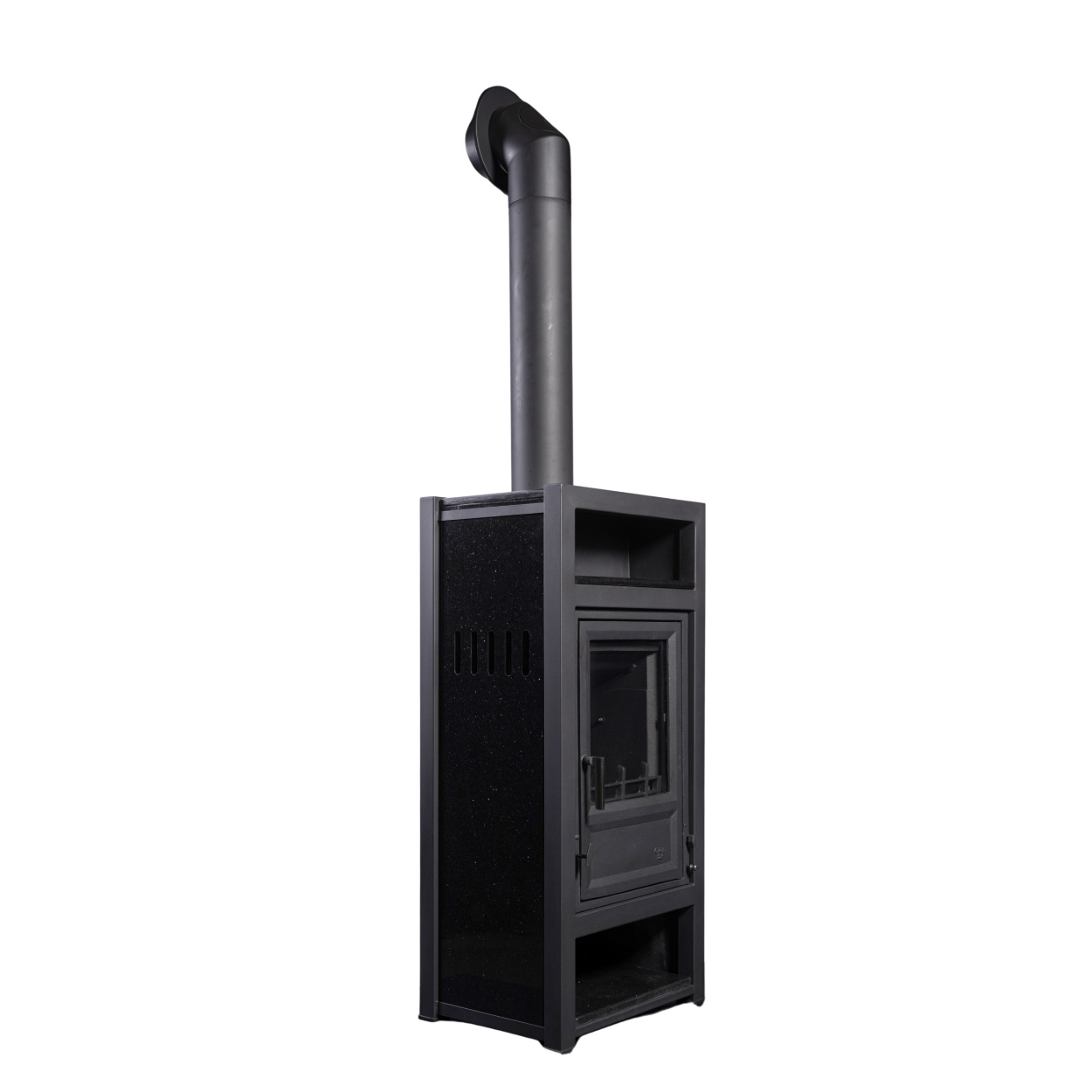 Globe Fire Luna II H Kaminofen Naturstein schwarz 7,9 kW