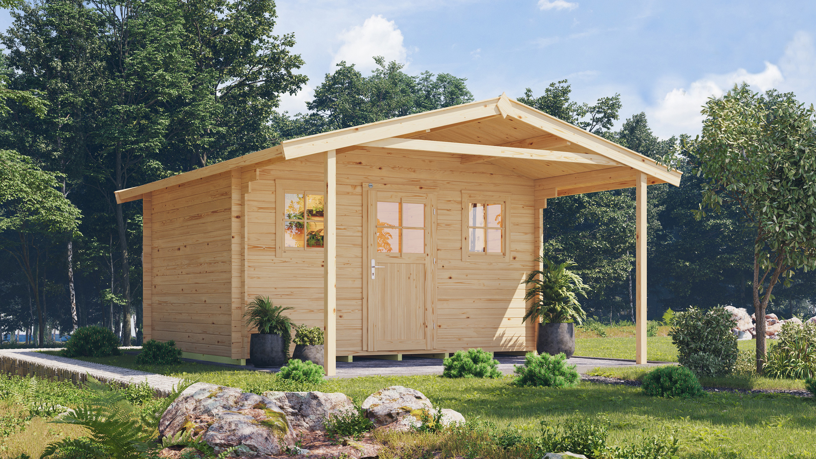 weka Gartenhaus 110 A Gr.2, 28 mm, V200, ET, 2 EF