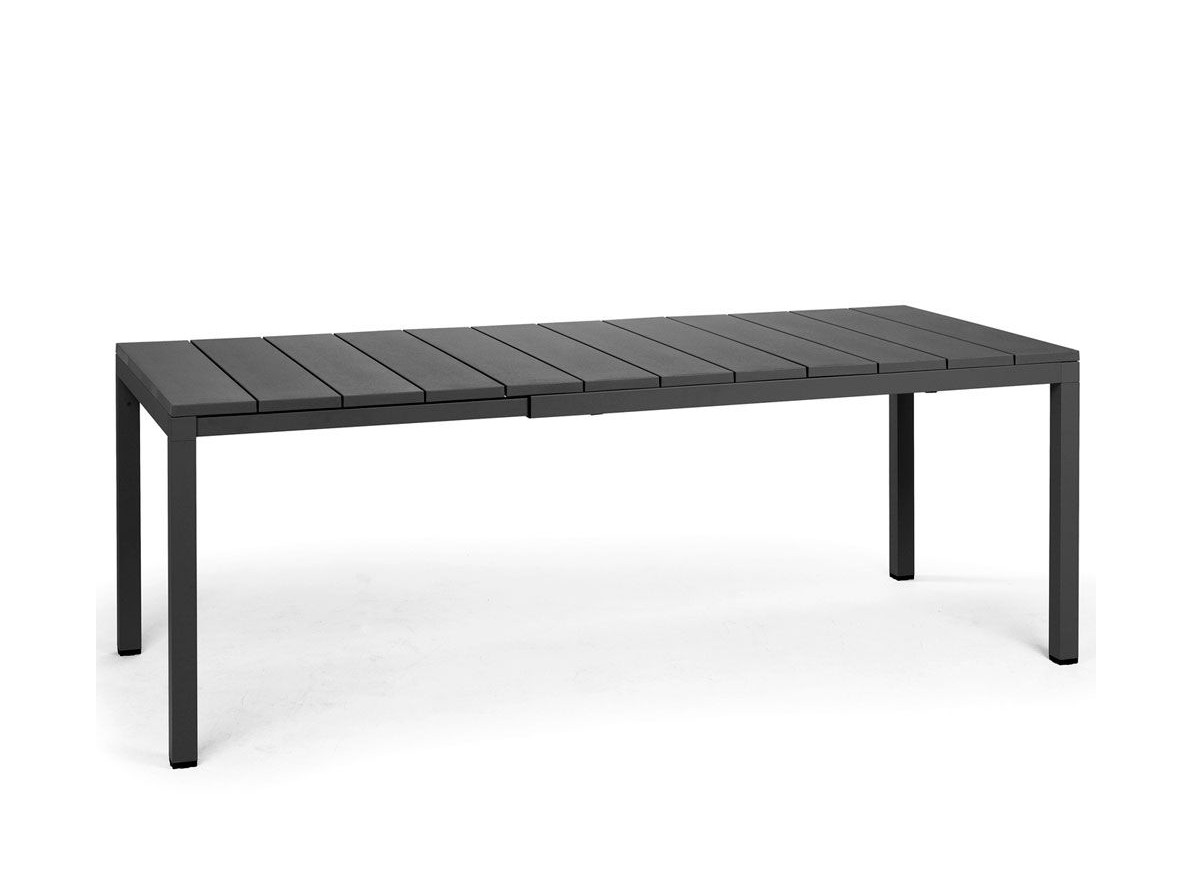 Nardi Gartentisch / Ausziehtisch Rio 140 Alu antracite 140/210x85cm