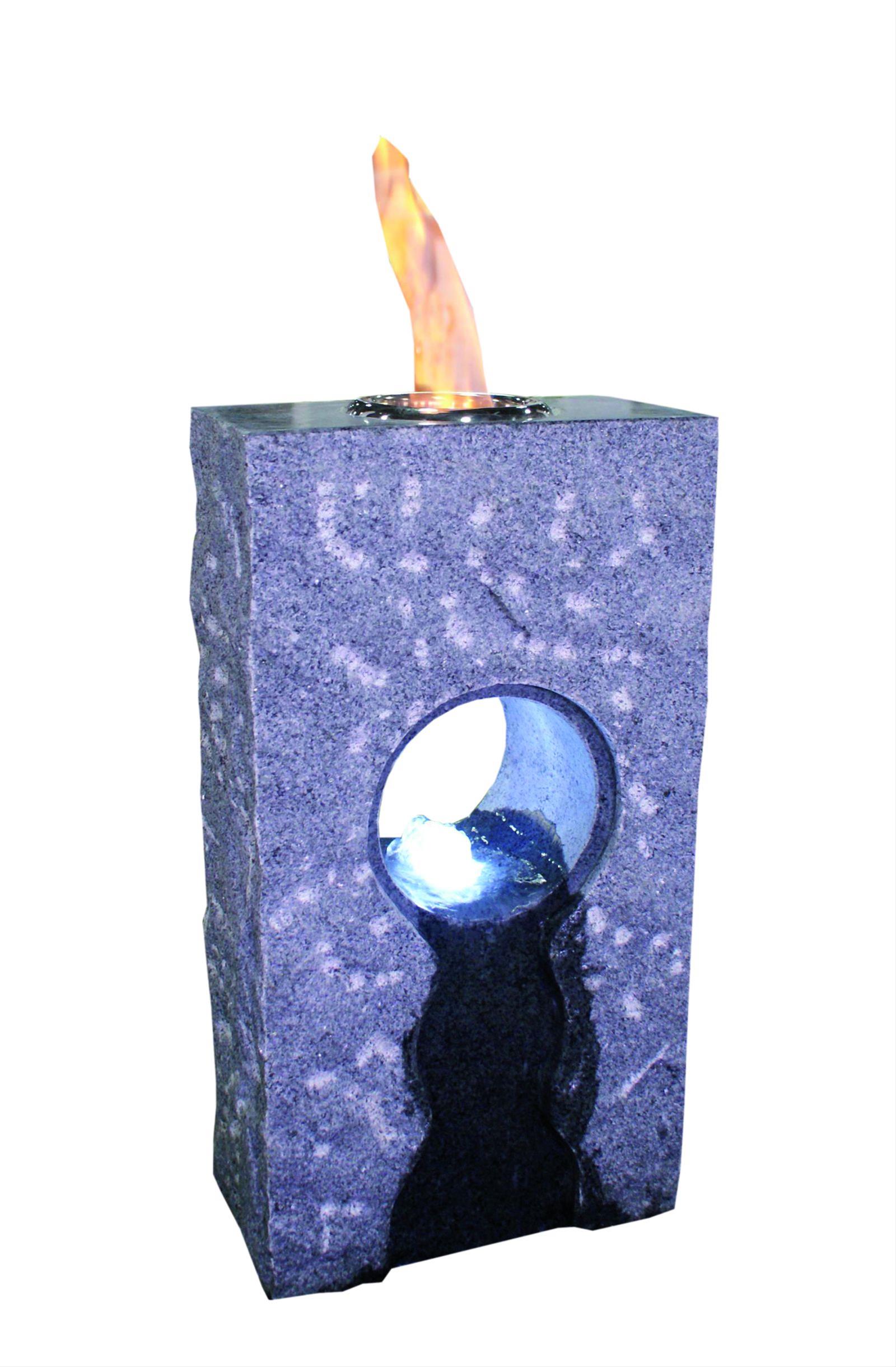 GardenForma Feuer-Wasserspiel Iris Granit grau