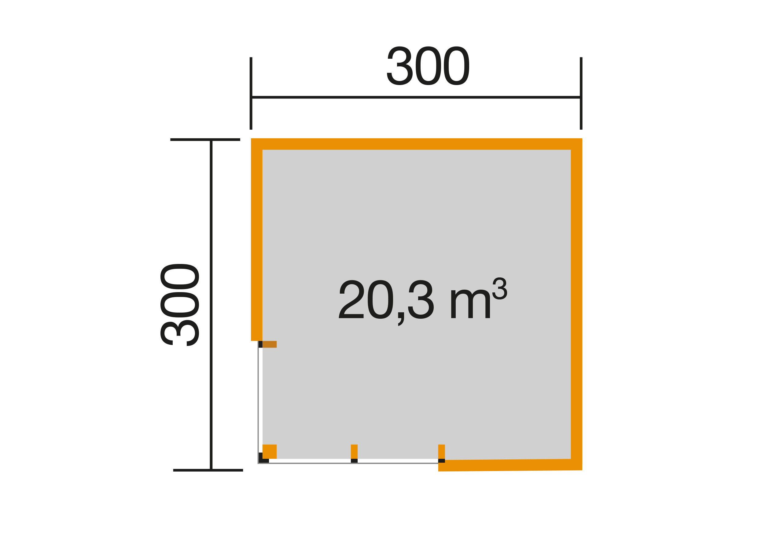 Designhaus 412 Gr.1, natur, 44 mm, Schiebetür, sei