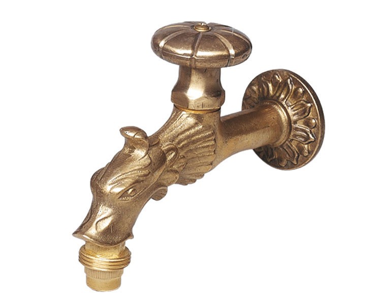 Wasserhahn / Auslaufhahn Nostalgie Drachenkopf antik 13mm / 1/2"