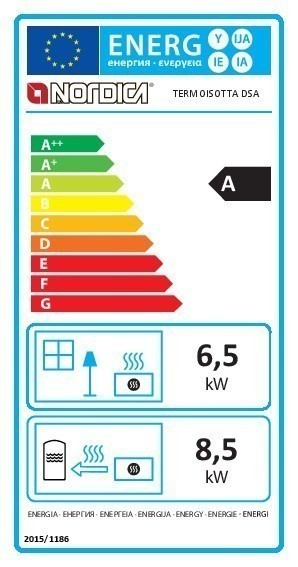 Kaminofen La Nordica Thermo Isotta wasserführend Guss schwarz 15kW