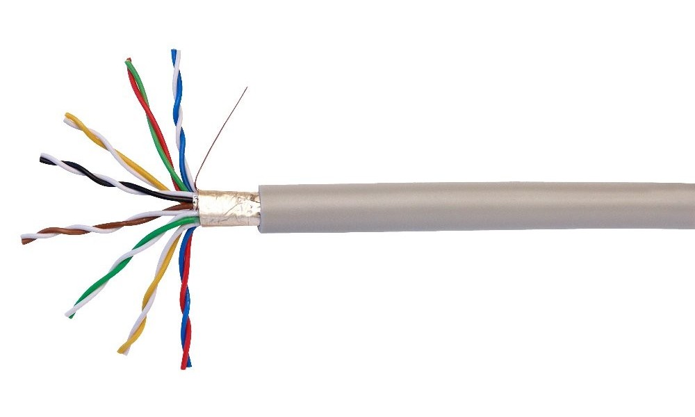 Kabelexpress Telefonleitung J-Y(St)Y 2x2x0,6 mm grau, Meterware