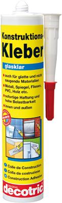 Konstruktions-Kleber glasklar, 290 ml