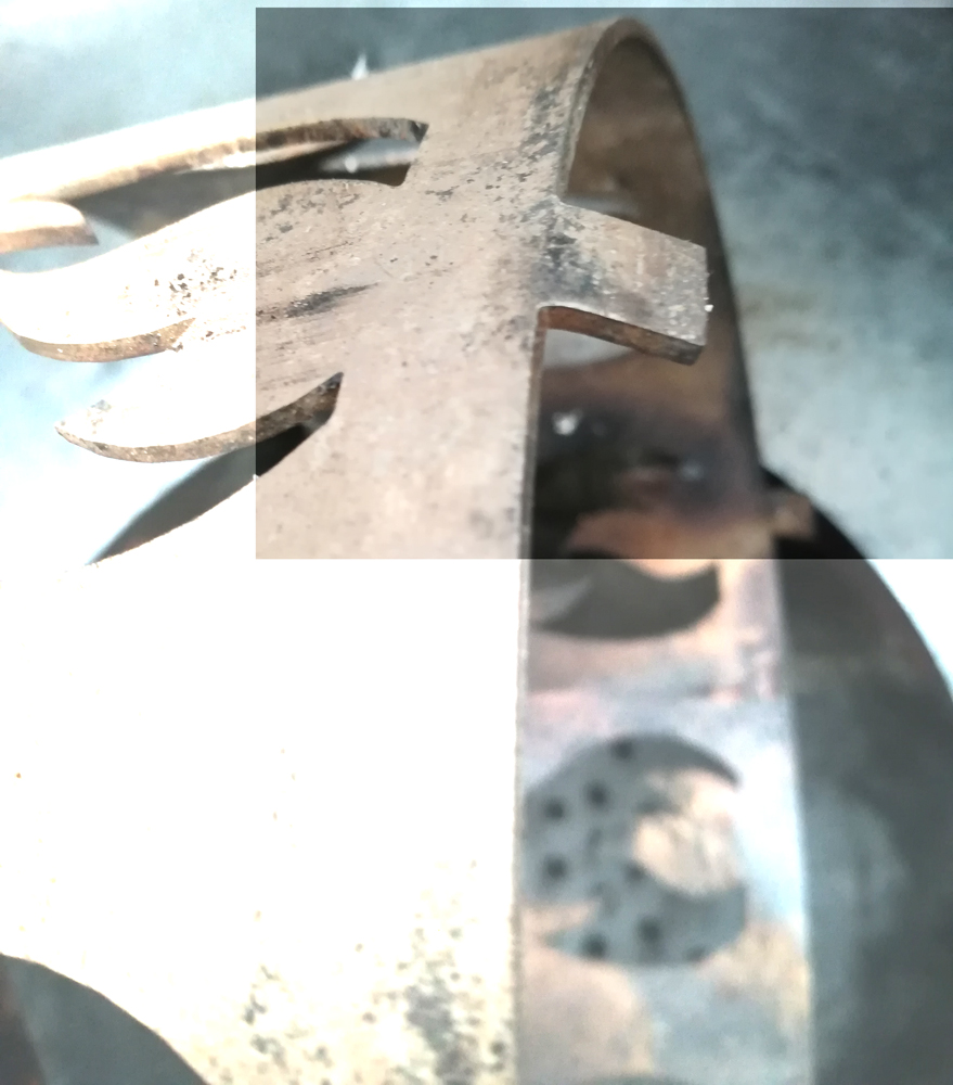 Wokaufsatz für Feuerplatte Ø200 mm Edelstahl